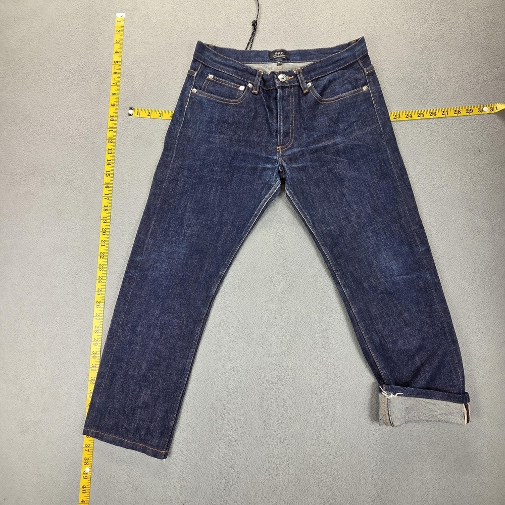 A.P.C. Jeans Mens Blue Selvedge Slim Straight Petit New Standard‎ Fits 28x24